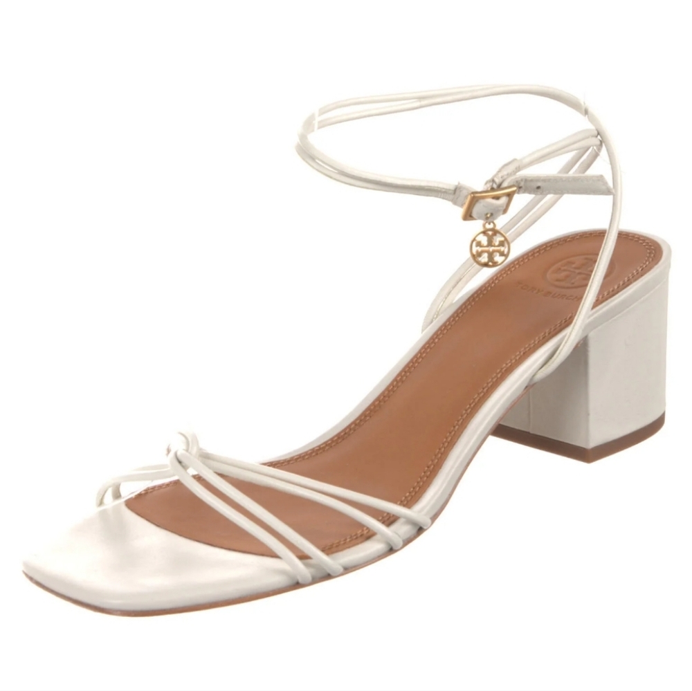 NIB Tory Burch Mini Benton Knotted Strap Ivory Sandals